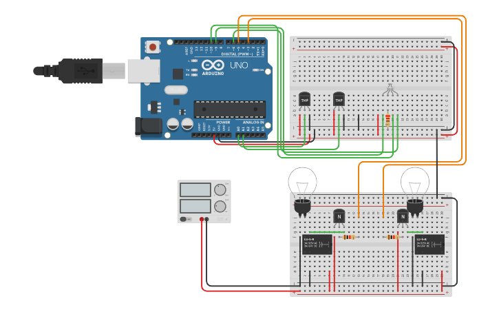 Circuit design Copy of Arduino simulator AND - Tinkercad