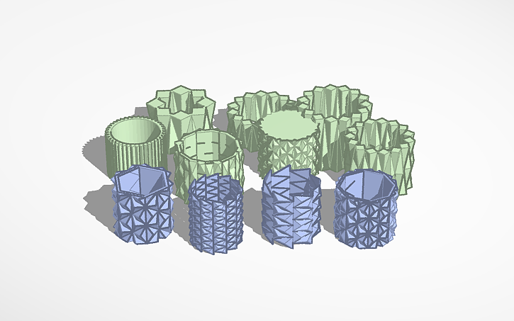 3D design ORIGAMI/ GEOMETRIC CAKES/ - Tinkercad