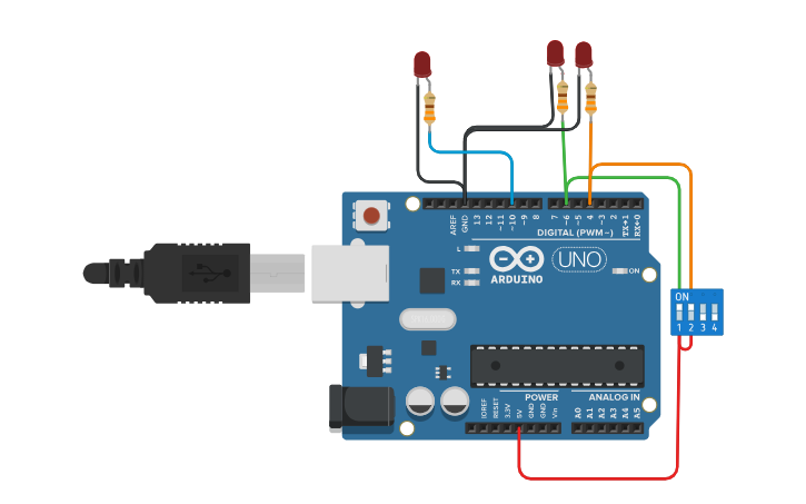 Circuit design Arduino And Gate - Tinkercad