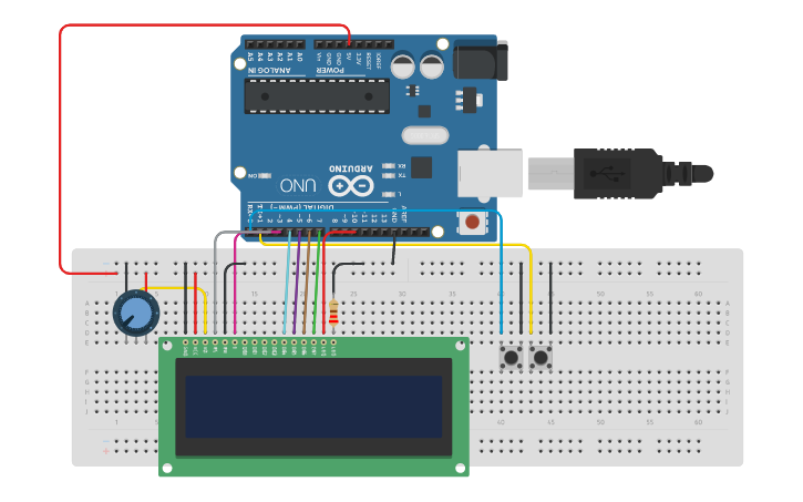 Circuit design ARDUINO clock - Tinkercad