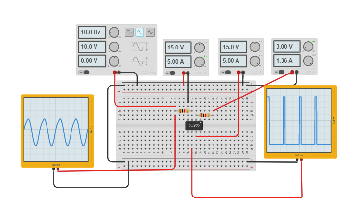 Circuit Design Comparator - Tinkercad