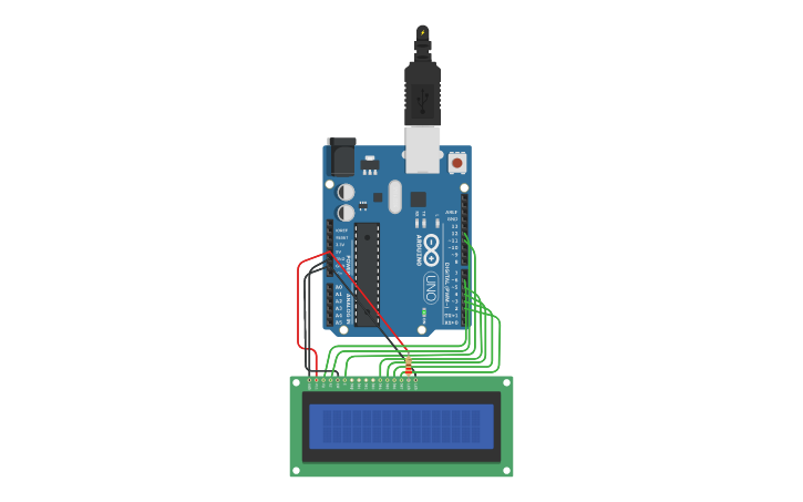 Circuit design arduino lcd - Tinkercad