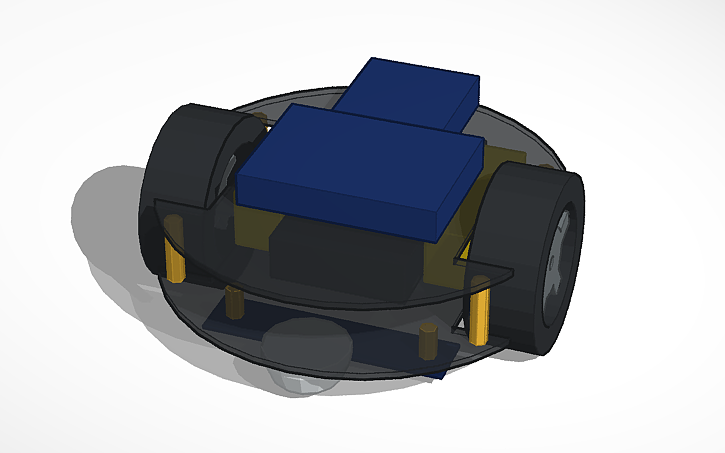 3D design Line Follower Robot V2 | Tinkercad