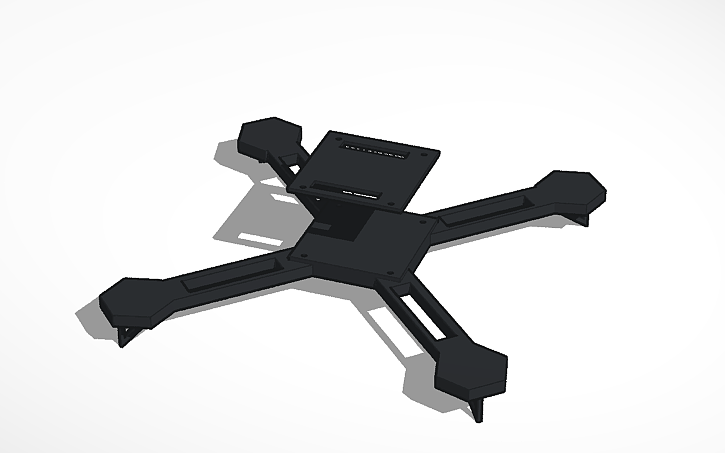 3D design Frame drone Kaled Brahmi - Tinkercad