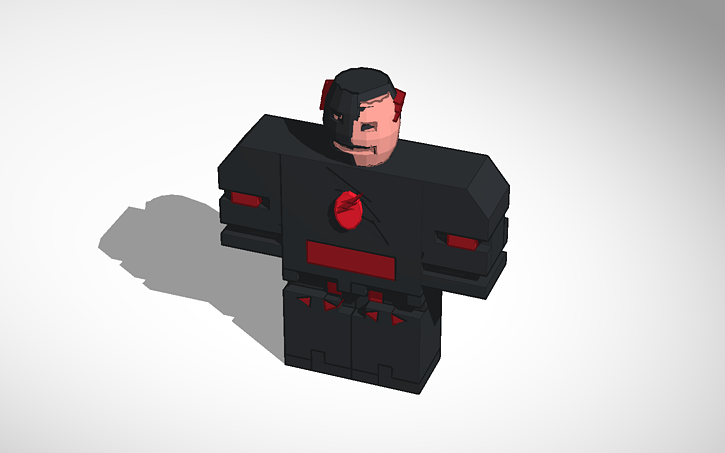 3D design Roblox Black Flash | Tinkercad