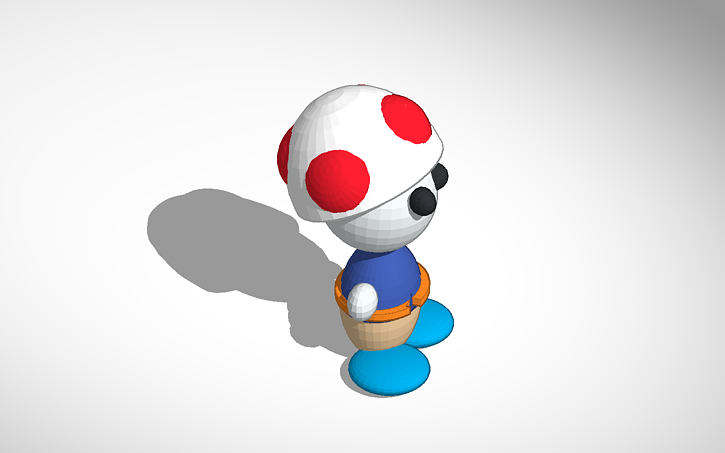 3D design Toad - Tinkercad