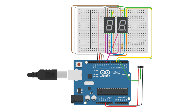 Circuit design LAB 4 TASK 2 | Tinkercad