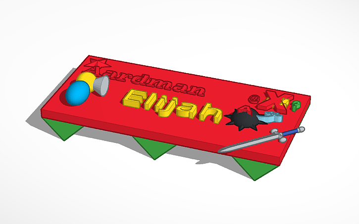 3D design elijah tag | Tinkercad