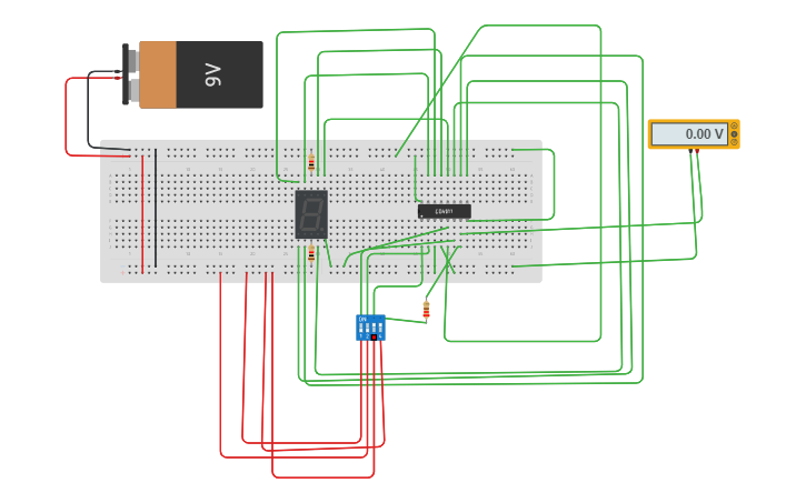 Circuit Design 7 Segment Display Decoder Tinkercad 3476