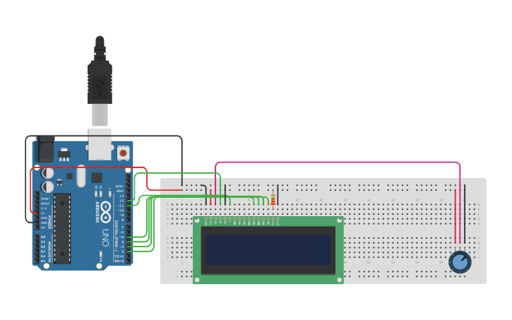 Circuit design LSD test - Tinkercad