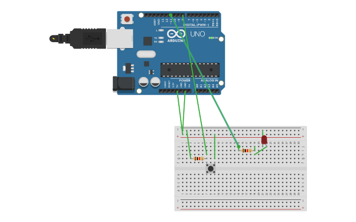 Circuit design Подавление дребезга | Tinkercad