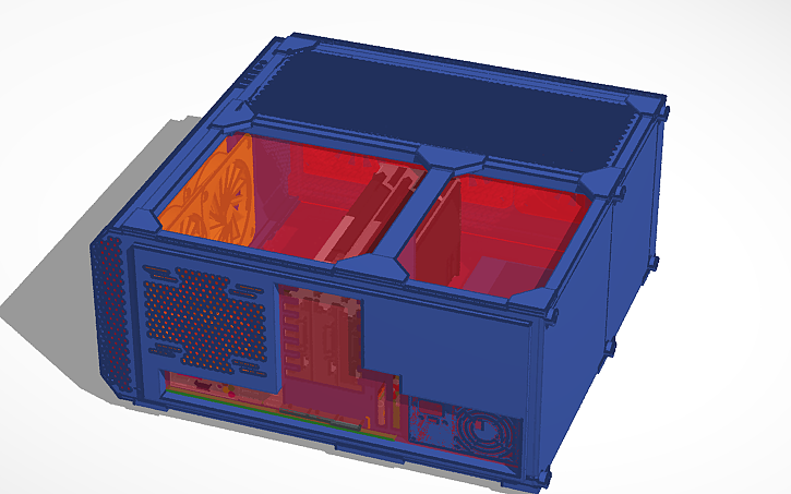 3D design PC Build Example - Tinkercad
