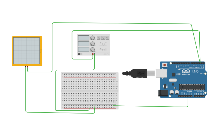 Circuit design oscilloscope - Tinkercad