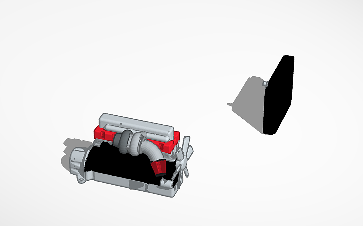 3D design Turbo Diesel I6 - Tinkercad