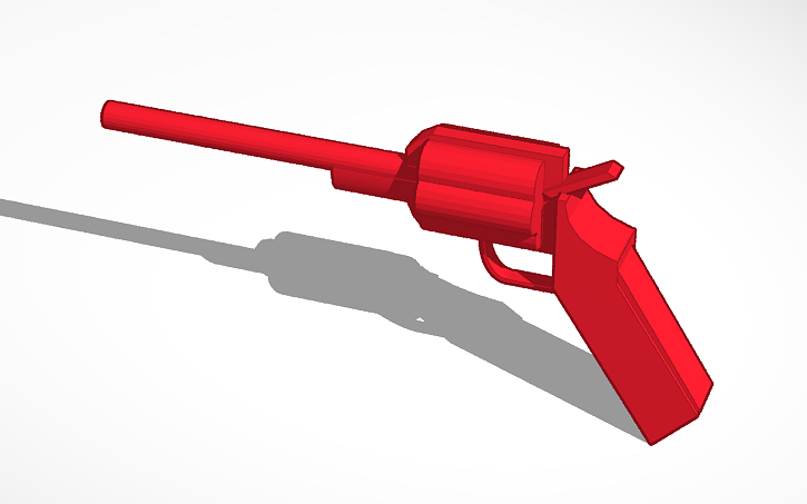 3D design revolver - Tinkercad