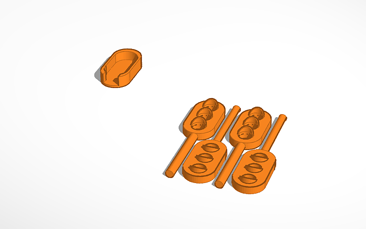 3D design Traffic light - Tinkercad image.