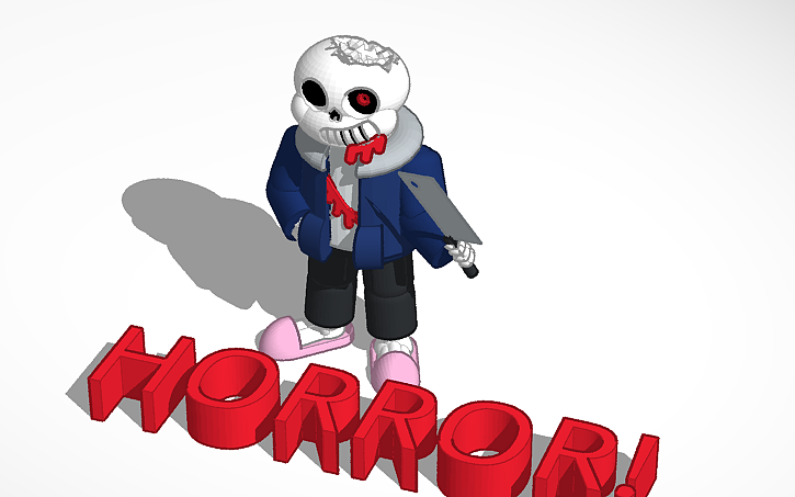 3D design Horror Sans | Tinkercad