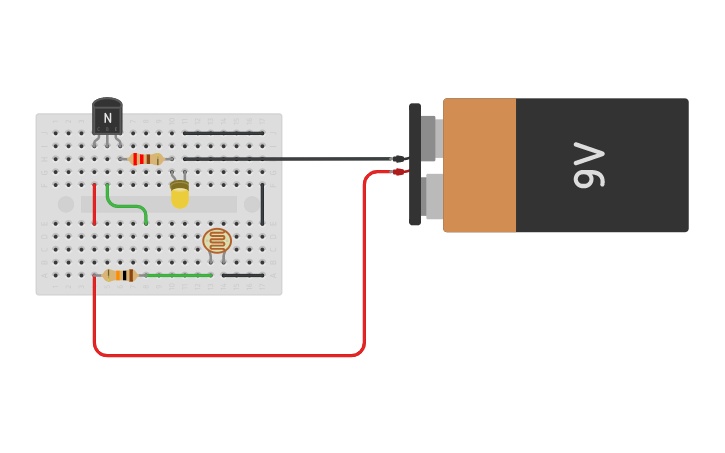 Circuit design Skema Lampu Taman - Tinkercad