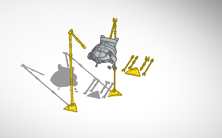 3D design PLH Fighting-machine Head & Legs V1.3 - Tinkercad