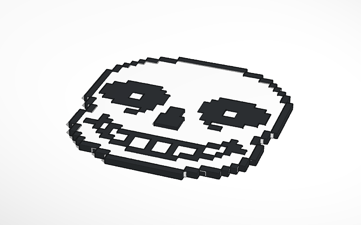 How to make Sans pixel art in Minecraft 