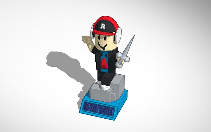 My Roblox Character In A Great Pose Tinkercad - sledding roblox