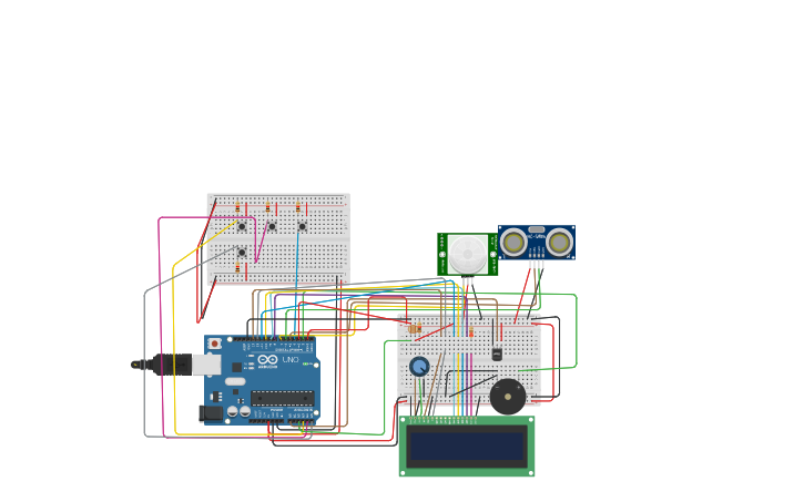 Circuit design HEALTH MONITORING SYSTEM - Tinkercad