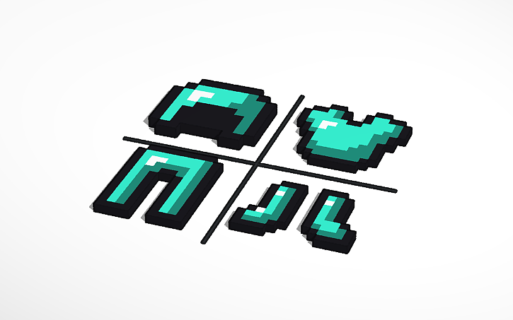 3D design Diamond Armor - Tinkercad