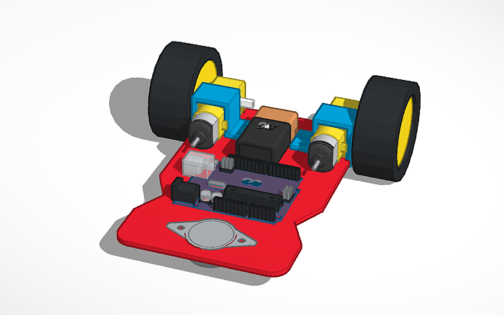 3D design Robot Movil - Tinkercad