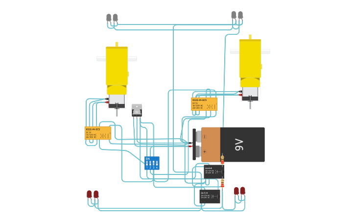 Circuit design electric car | Tinkercad