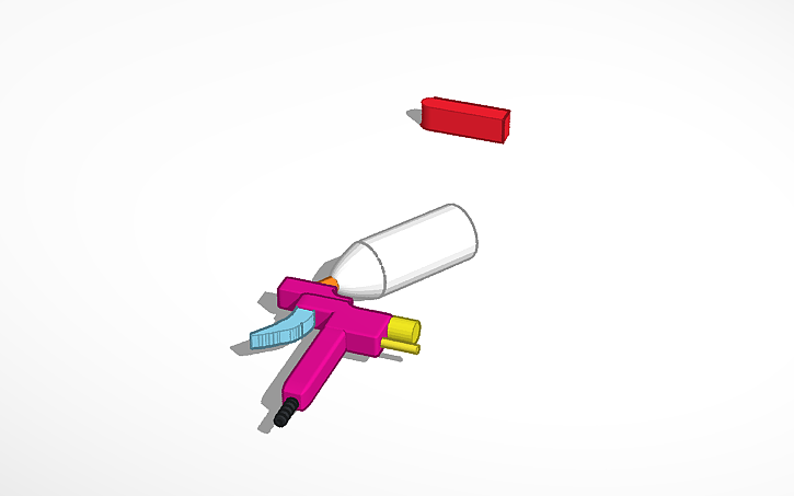 3D design Spray Gun - Tinkercad