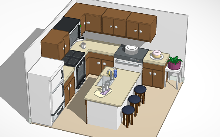 3D design A Nice Kitchen - Tinkercad