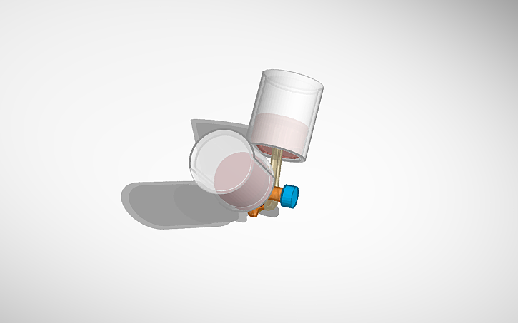 3D design 90 degree V Twin SIM LAB - Tinkercad