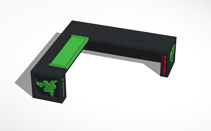 3d Design Custom Gaming Desk Tinkercad