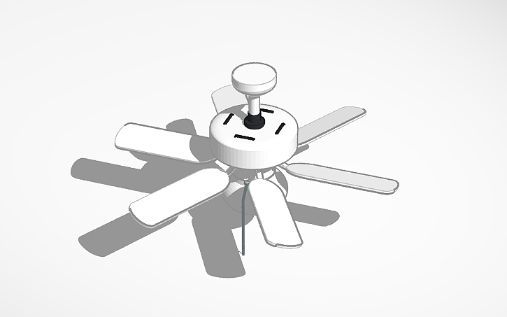 3D design Ceiling Fan - Tinkercad