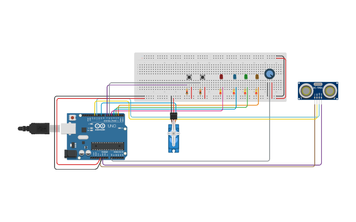Circuit design Radar 1101 | Tinkercad