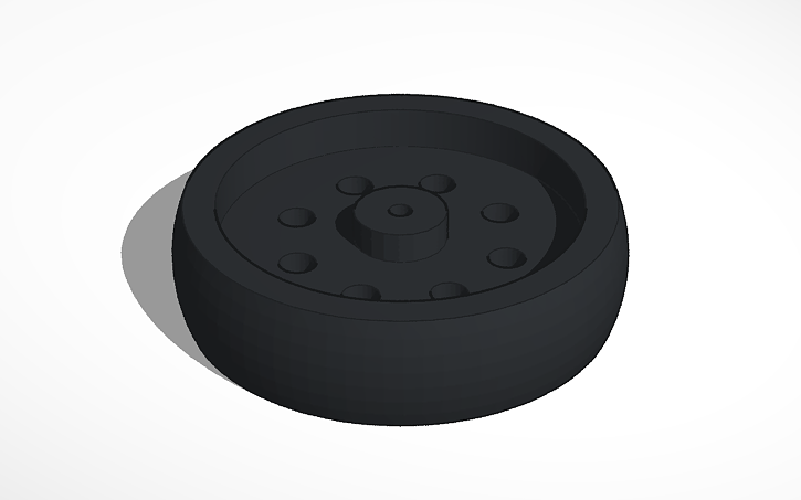 3D design robot wheel - Tinkercad