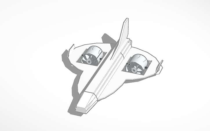 3D design VTOL Plane Concept (Z2 Comet) - Tinkercad