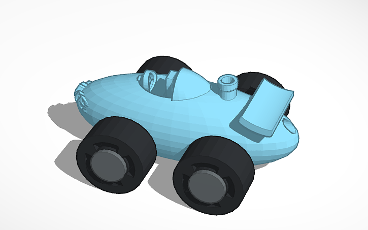 3d Design My Balloon Powered Car Tinkercad