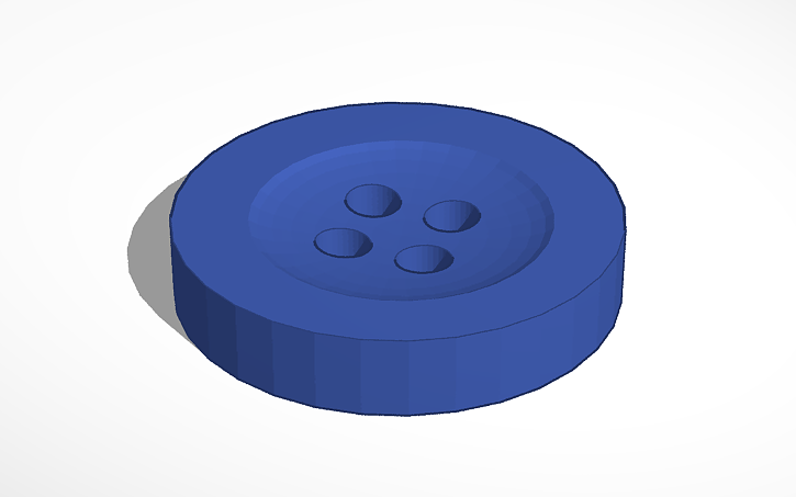 3D design Classic Button - Tinkercad