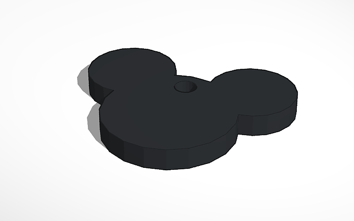 Download 3D design Mickey Keychain | Tinkercad