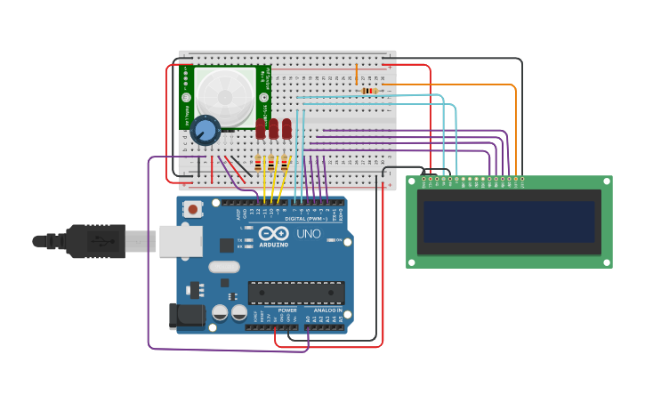 Circuit design EJERCICIO INDIVIDUAL GRUPAL - Tinkercad