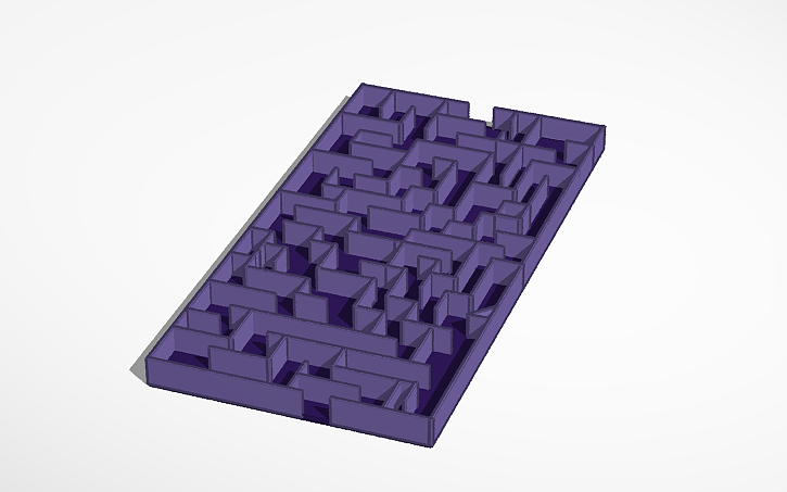 3D design 3D maze project - Tinkercad
