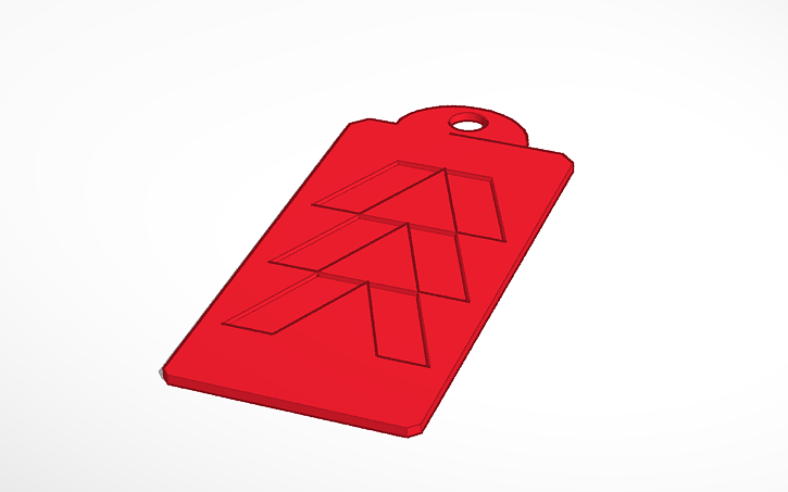 3D design Key chain - Tinkercad
