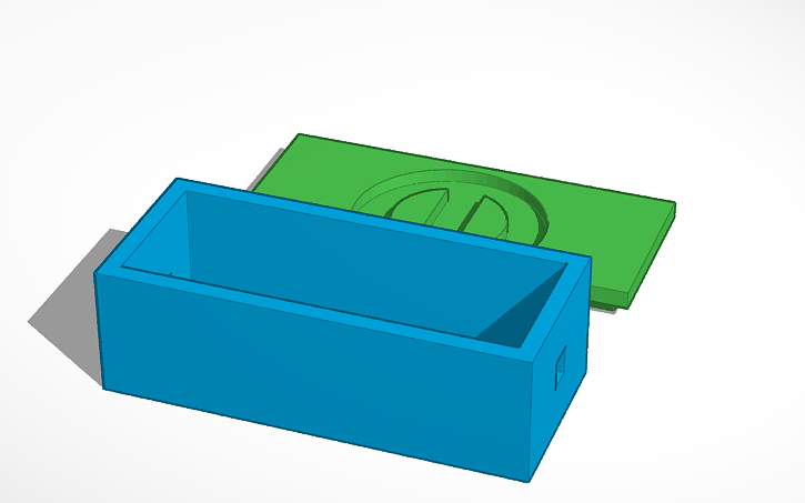 3D design flash cable box - Tinkercad