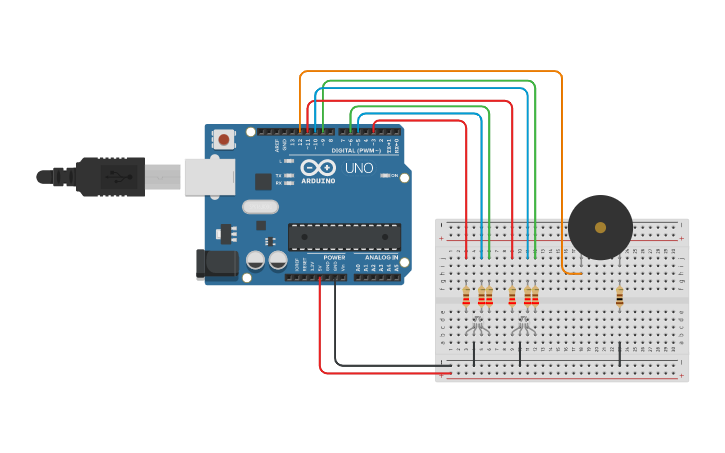 Circuit design PROYECYO LABO VI (II) | Tinkercad