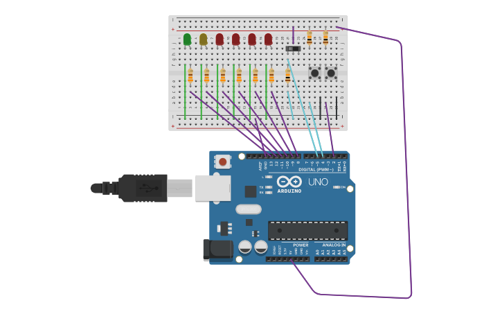 Circuit design Arduino_project 3 | Tinkercad image.