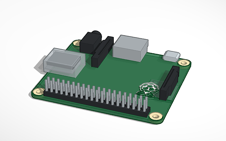 3d Design Raspberry Pi 3 Model A Tinkercad 