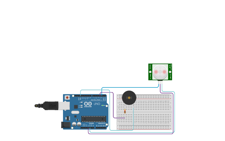 Circuit design Programar un sensor PIR - 1 - | Tinkercad