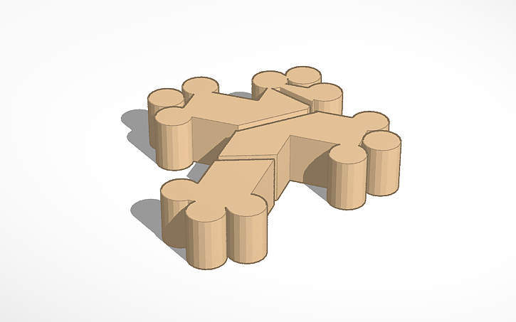 3D design Crucifix from doors - Tinkercad