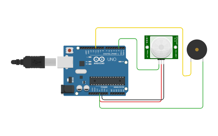 Circuit design [LUBAO] Assignment #4 - Arduino Object Detector | Tinkercad